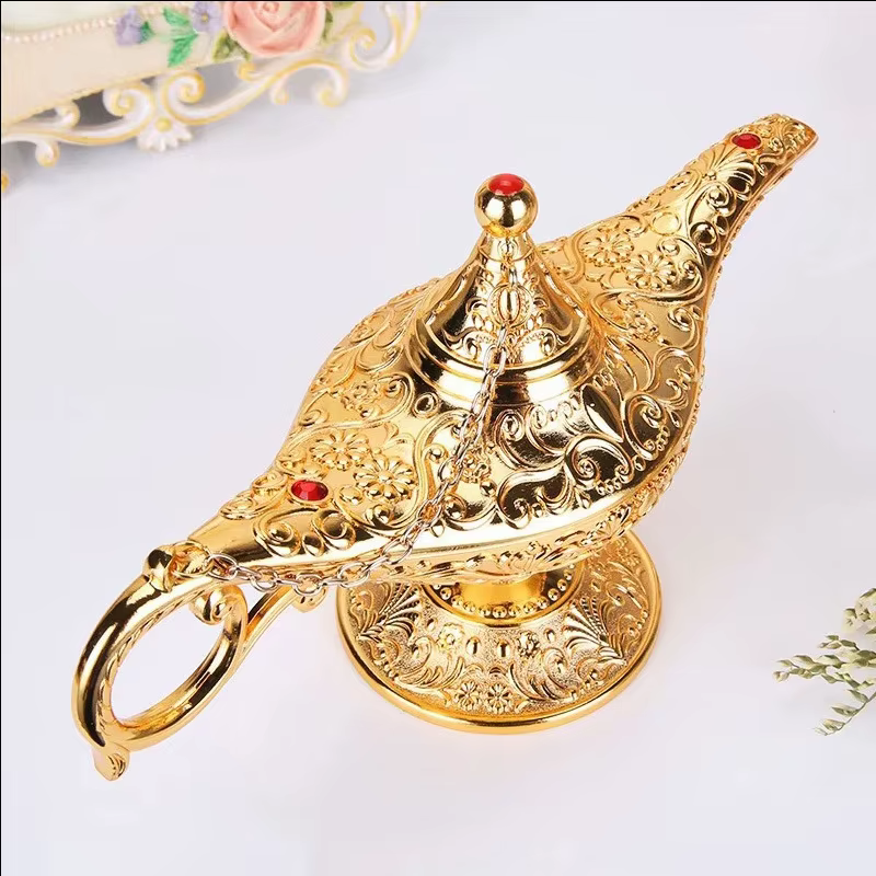 Lampe magique «mille et une nuits» de mythologie arabe, lumière de souhait, jouets rétro, décoration
