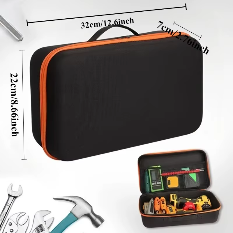 Boîte de rangement d'outils portable, boîte de rangement pour perceuse électrique, outils multifonct