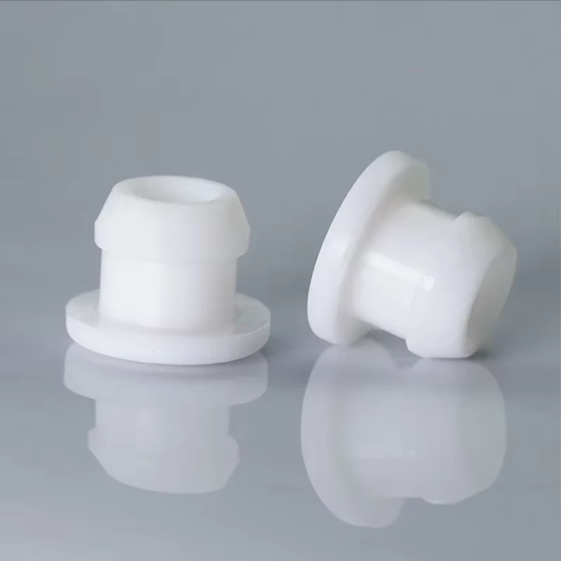 Bouchon en Caoutchouc de Silicone Blanc de Type T, Joint Conique à Encliqueter, Bouchon d'Extrémité,