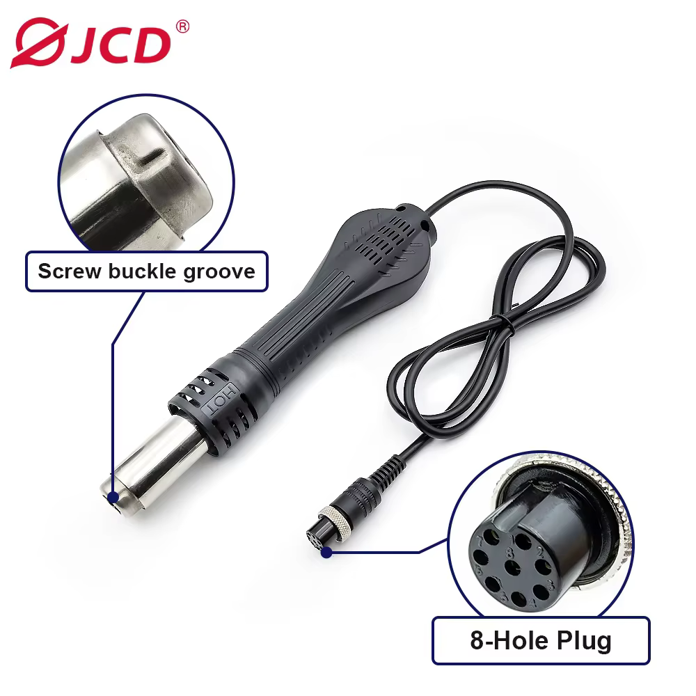 JCD pistolet à Air chaud dessouder pistolet à Air chaud poignée fer à souder convient pour 858D 868D