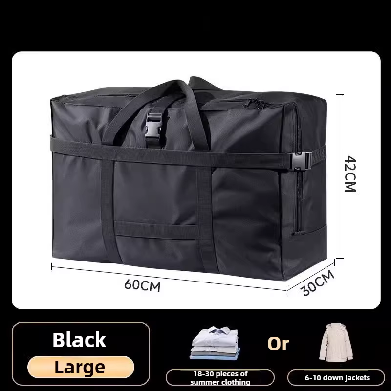 Sac de rangement en tissu Oxford, grande capacité épaissie, sac d'emballage mobile, vêtements, couve