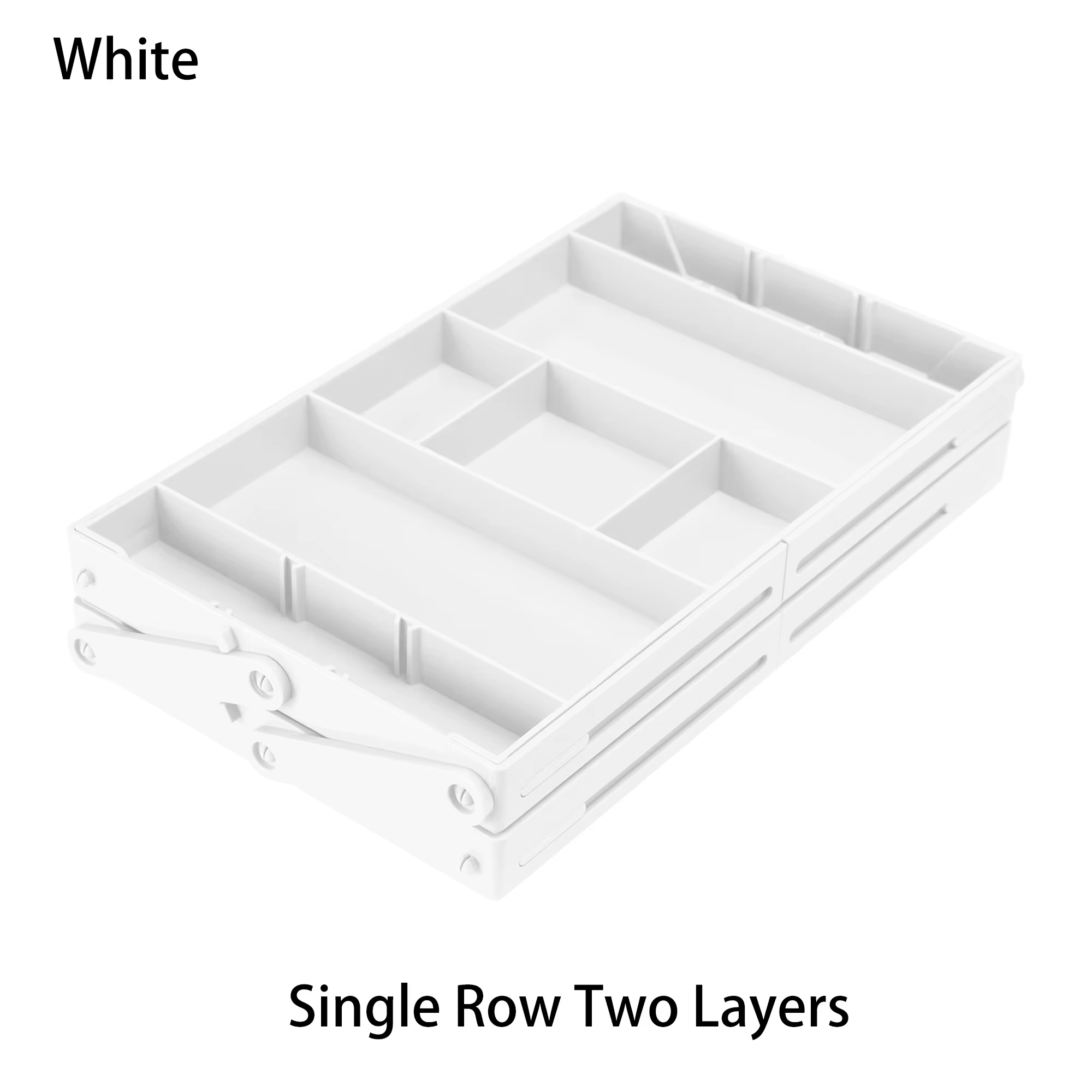 Organisateur de tiroir pliable, boîte de rangement multifonctionnelle, adapté aux ustensiles de cuis