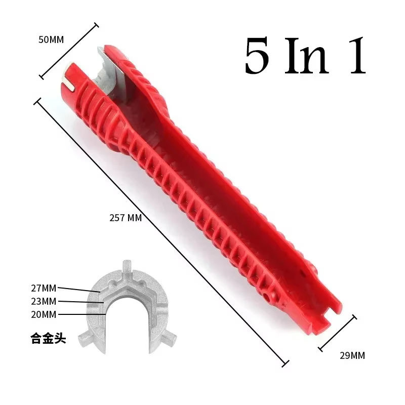 Clé dissolvant d'écrou pour évier 5/8 en 1, douille de Flume antidérapante, réparation manuelle, ass