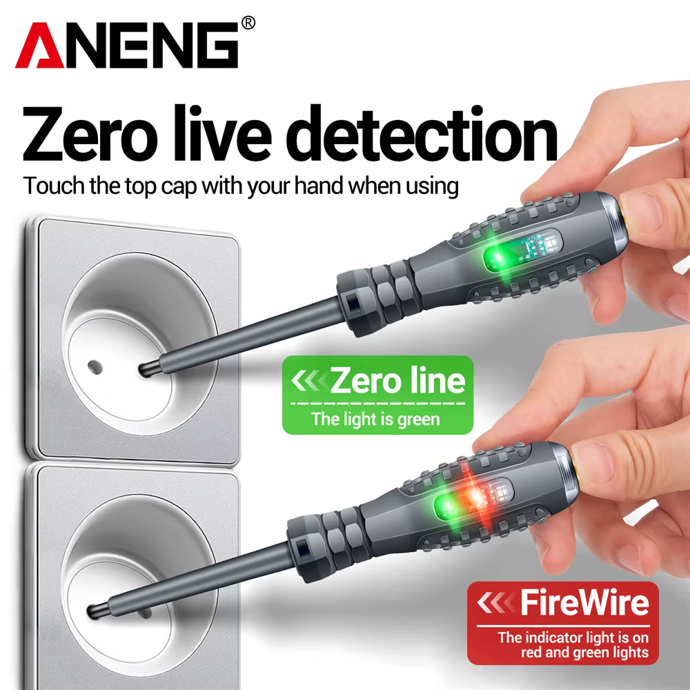 ANENG B05 mot/tournevis croisés indicateur d'ampoule néon compteur stylo électrique isolé électricie