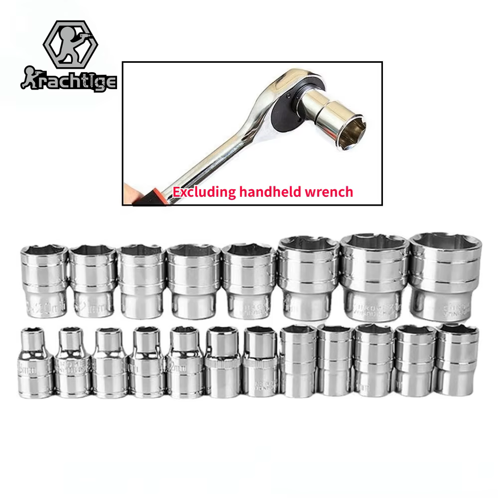 Jeu de douilles hexagonales, 8mm-34mm, 1/2 ", adaptateur de douille, têtes de manchon, cliquet