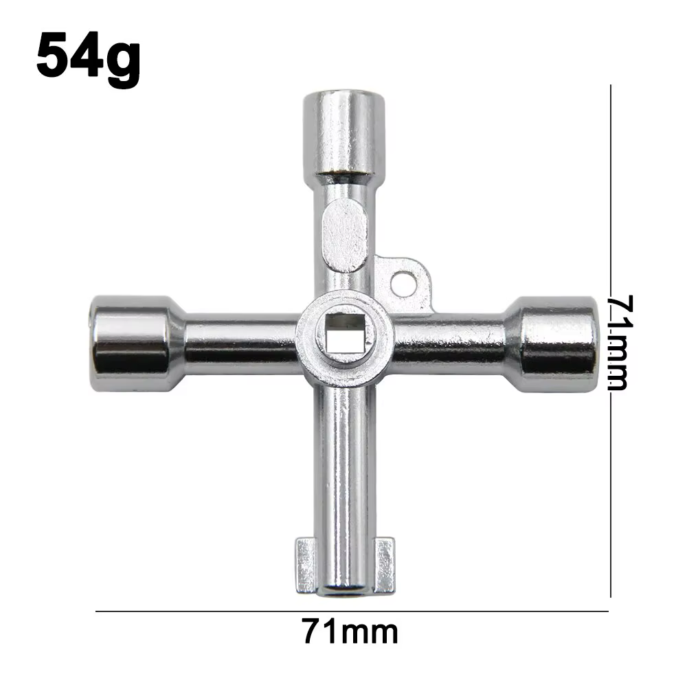 Tournevis à main multifonctionnel 4 en 1 croisé Portable en argent, combinaison de têtes de tournevi
