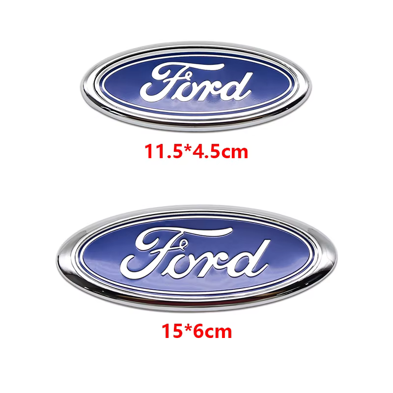 Emblème de coffre arrière Ford 11,5 cm 15 cm en ABS pour Ford Fiesta Ranger Mondeo Fusion Escape Edg