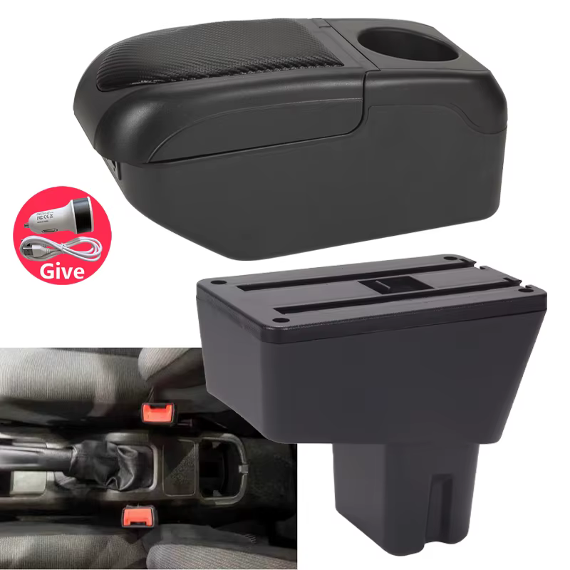 Boîte d'accoudoir pour Citroën C3, compatible Citroën C3 C4 2025, boîte de rangement centrale, suppo
