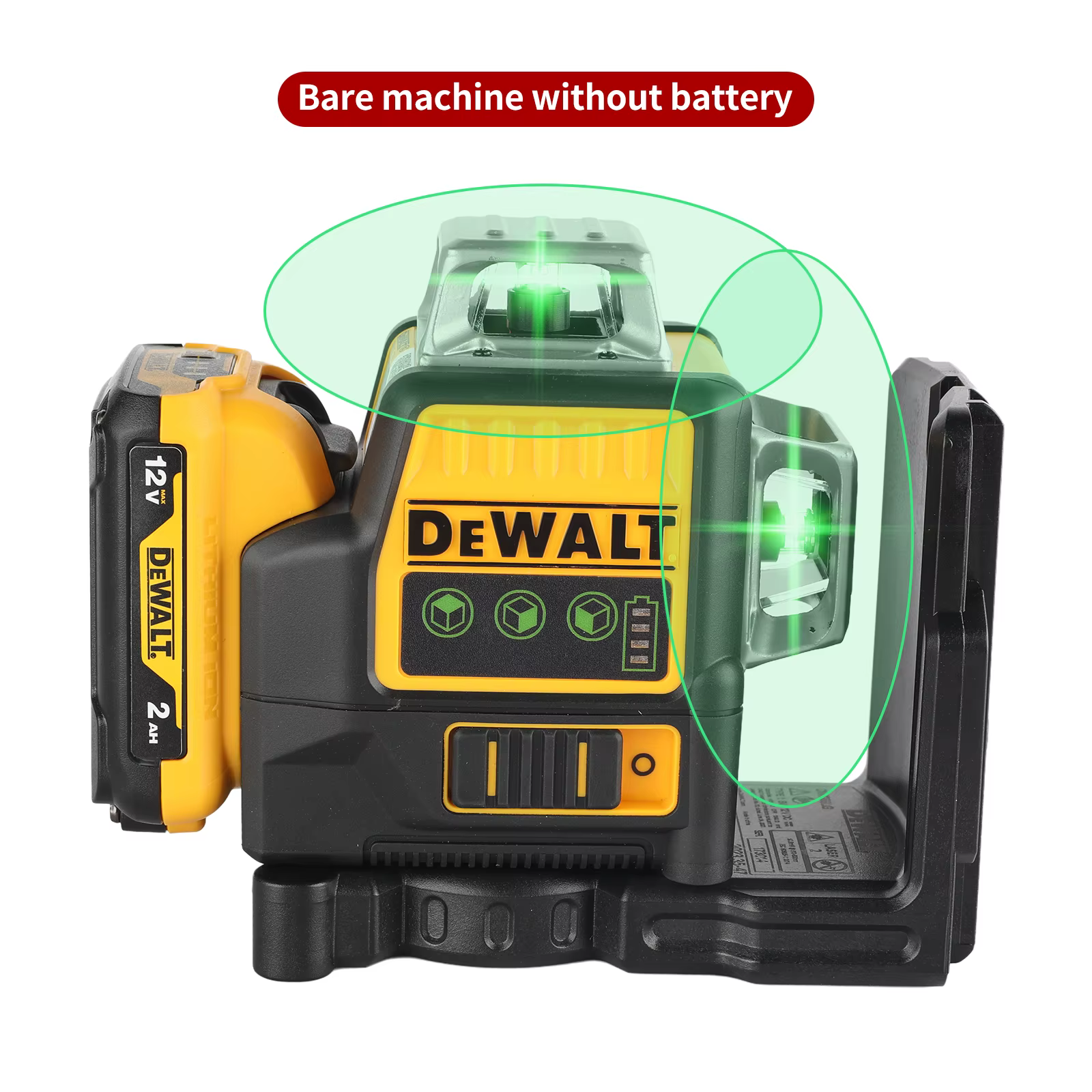 2026 DeWalt DW089LG 12 - Line 3 - Side 360 °   Niveau laser vert tout-en-un pour usage extérieur - I