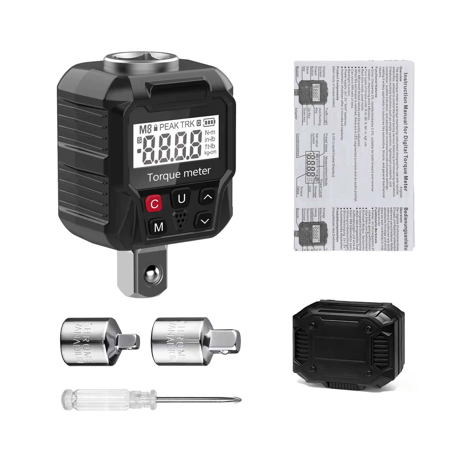 Testeur de couple électronique 17-340 N/m avec affichage LED, testeur de couple de haute précision, 