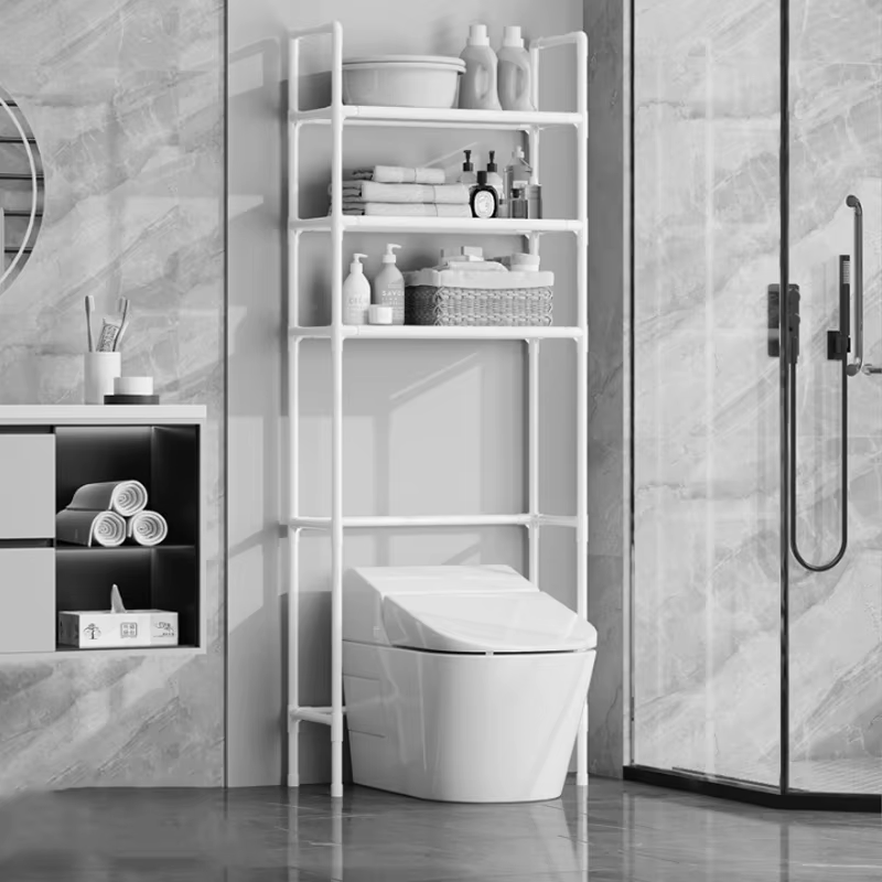 Étagère de rangement pour salle de bain à 3 niveaux, étagère de rangement au-dessus du siège de toil