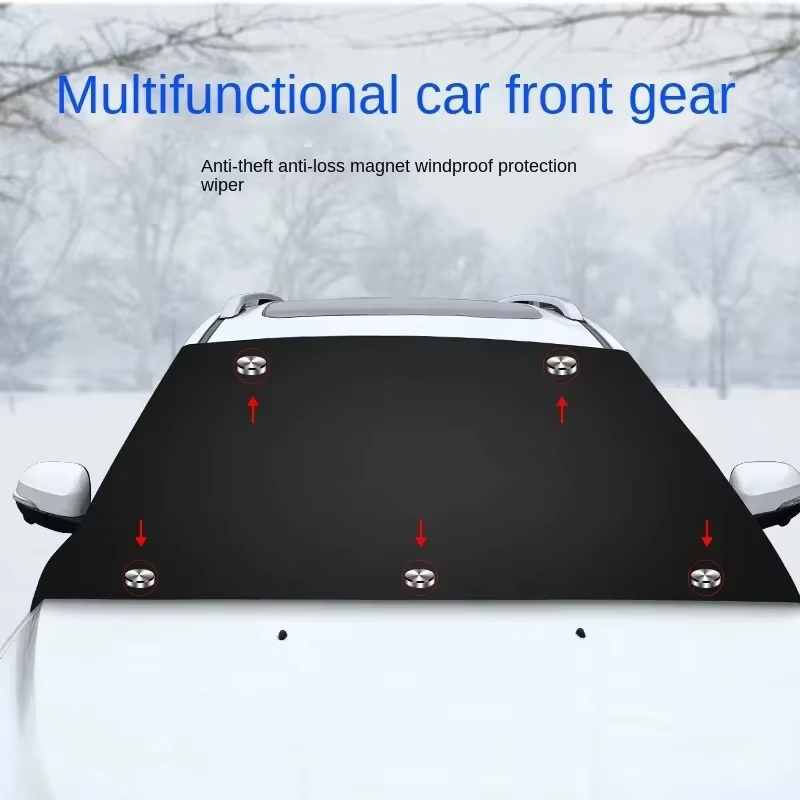 Bouclier de neige magnétique pour voiture, couverture de pare-brise avant d'hiver, Protection solair
