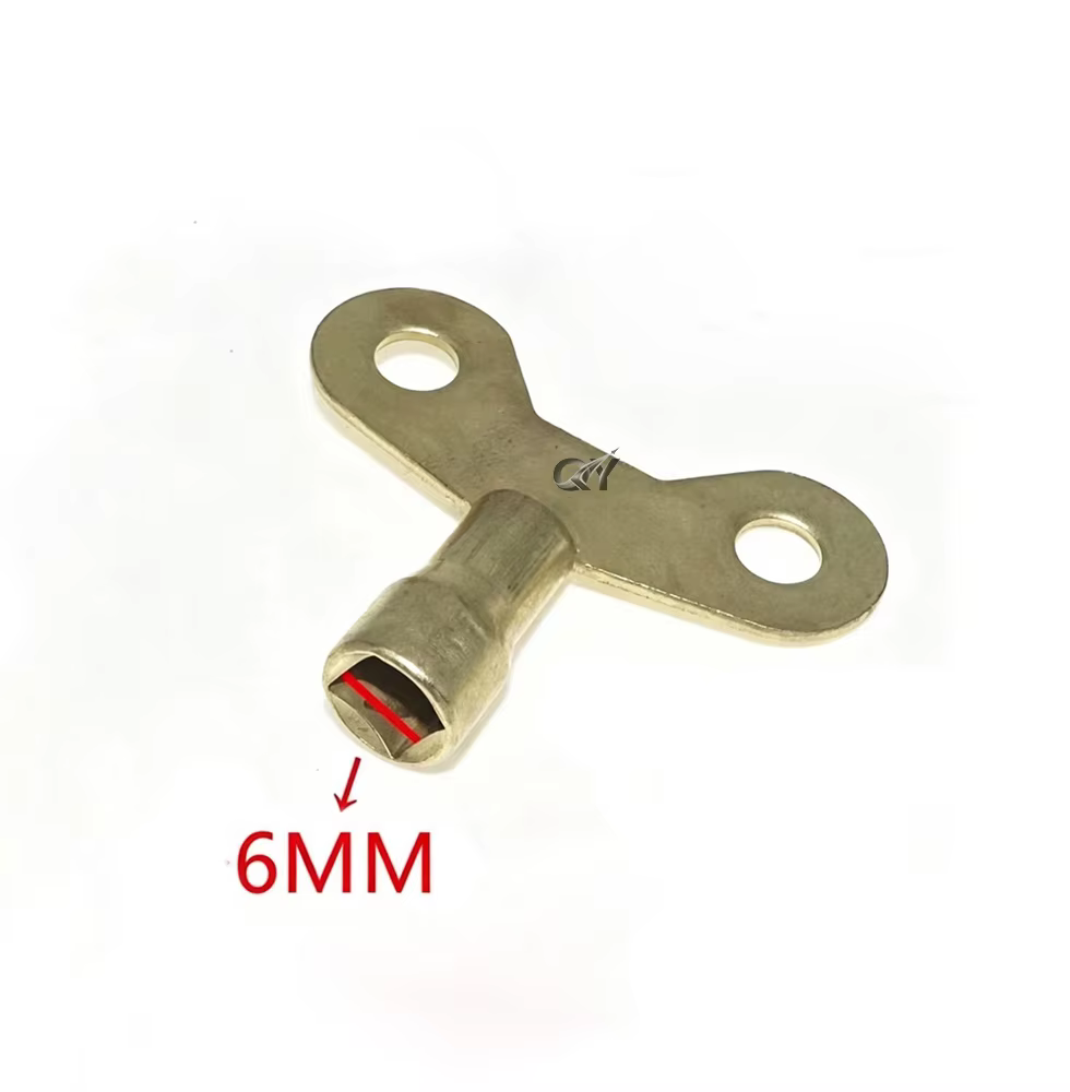 Clé de robinet de 4 pouces, poignée carrée, tête de 6 mm, clé antivol universelle pour extérieur