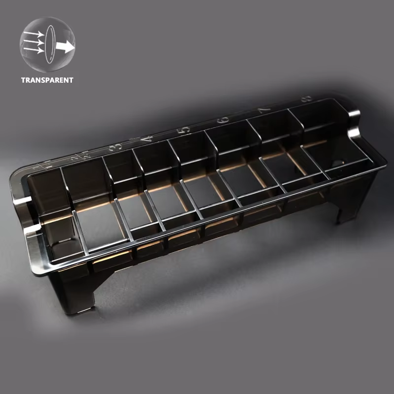 Boîte de rangement transparente pour tondeuse à cheveux, peigne limite, support T1, outils de coiffu