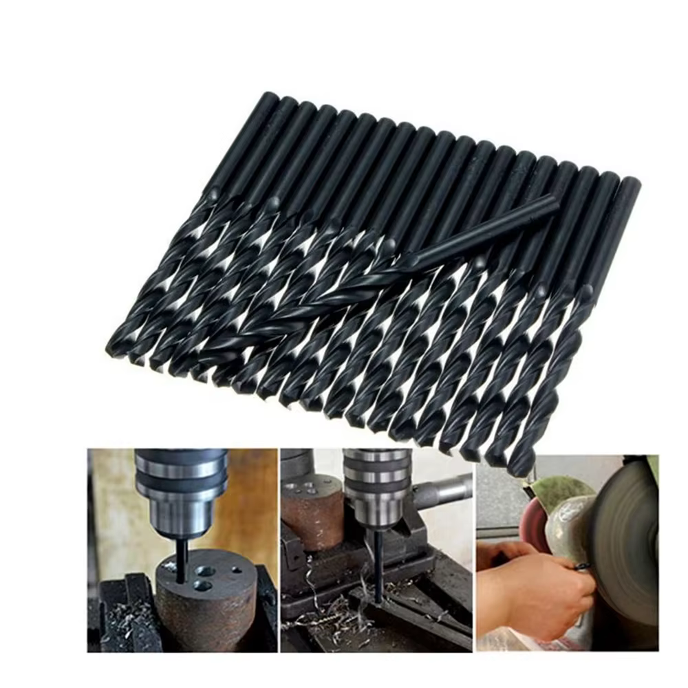 Krachtige 100 pièces foret hélicoïdal HSS outils de forage en métal forets en acier rapide 1mm 2mm 3