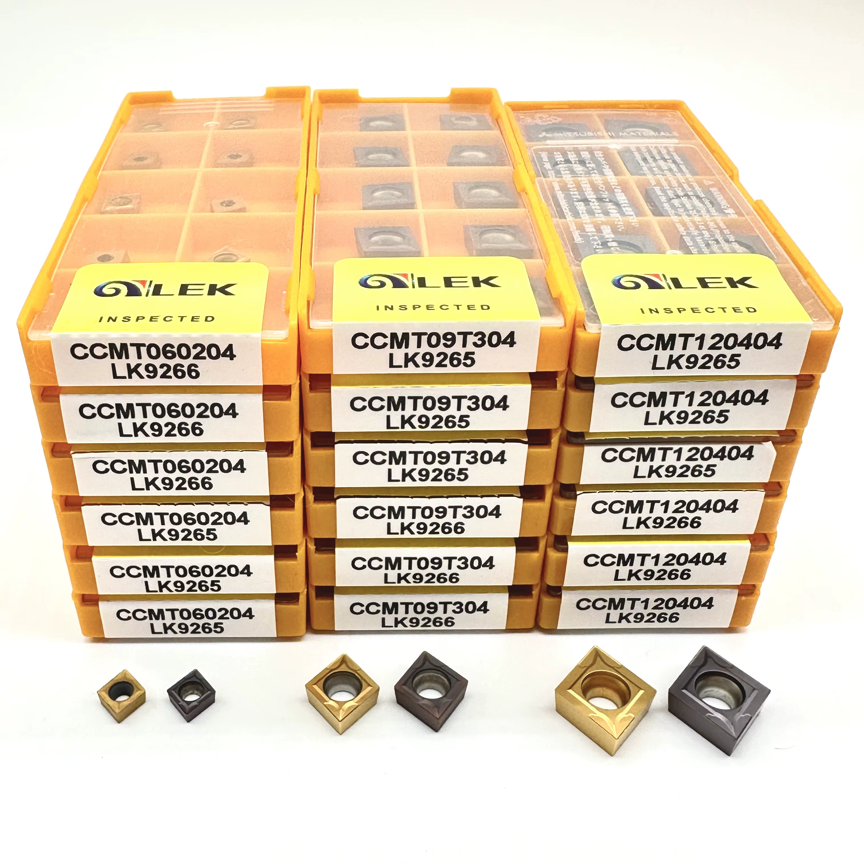 Plaquettes de tournage interne en carbure CCMT060204 CCMT09T304 CCMT120404 – Outil de tournage CNC d