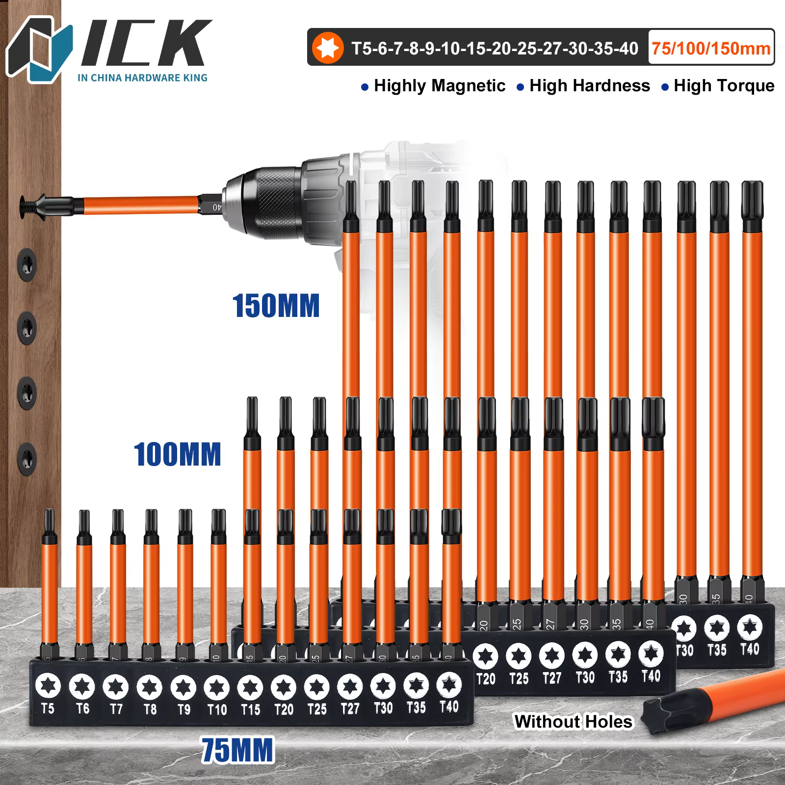 Jeu d'embouts de tournevis Torx