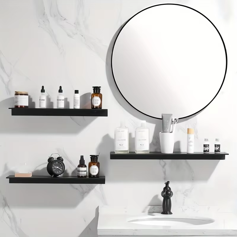 Étagère de douche Étagères de salle de bain Plateau en aluminium