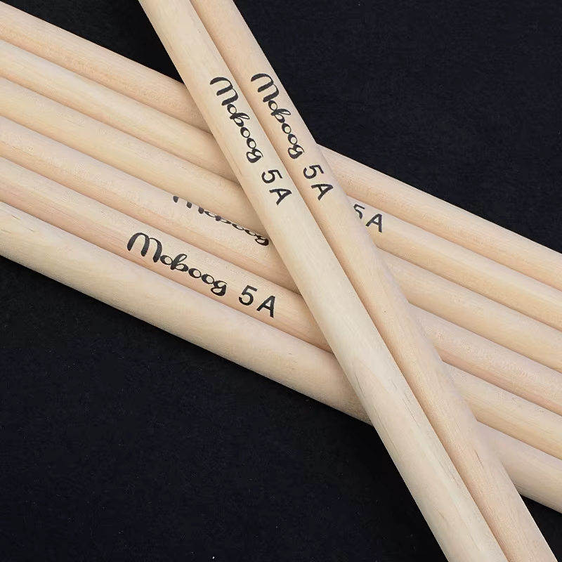 Baguettes de batterie en bois d'érable pour débutants, marteau, instruments de musique, 5A, 7A, 1 paire