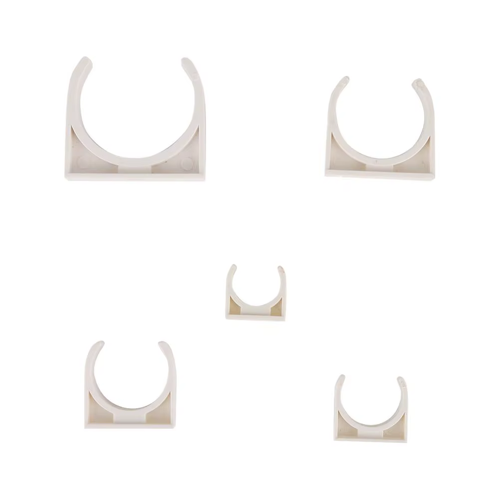 5 pièces 20/25/32/40/50mm colliers de serrage en PVC Support de tuyau d'eau connecteurs de tuyaux en PVC