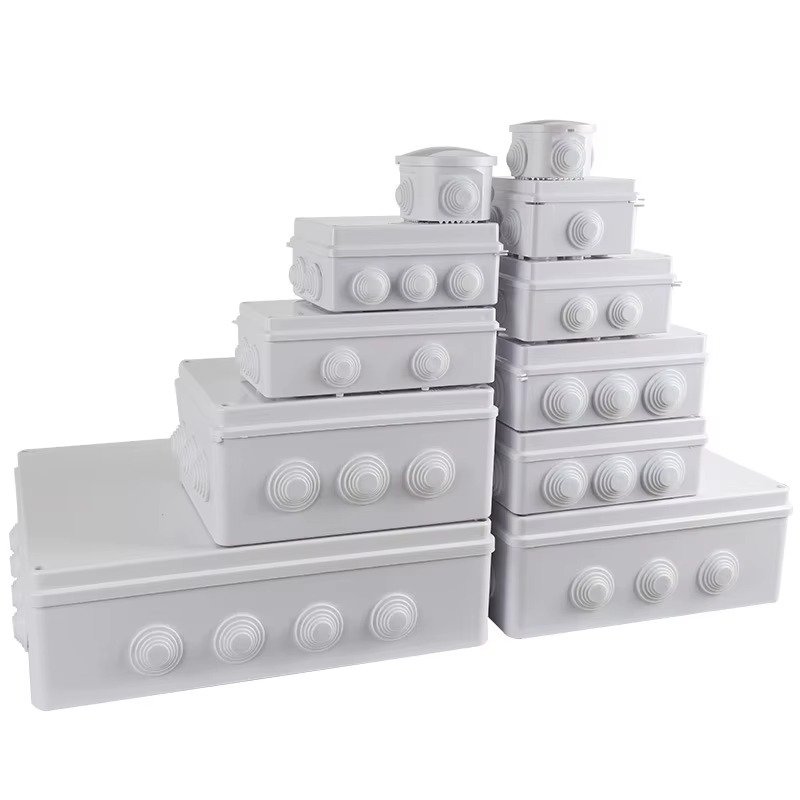 Boîte d'alimentation étanche extérieure en plastique ABS IP65