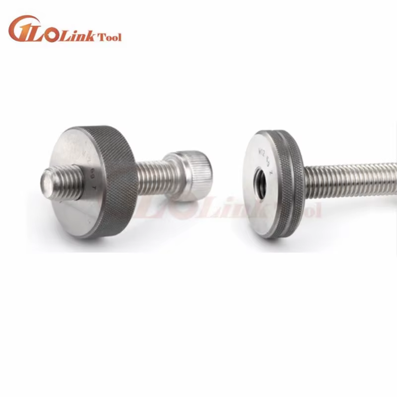 Jauge d'anneau de filetage, jauge de GO-NOGO d'anneau, jauge de mesure 6g, M2.5, M3 figuré, M5, M6, M7, M8, M10, M14, M16, M18, M20, 6G-6H, 2 pièces/ensemble