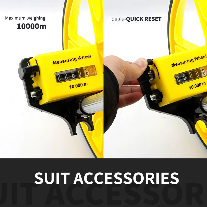 Roue de mesure de Distance Portable 0 ~ 9999.9m