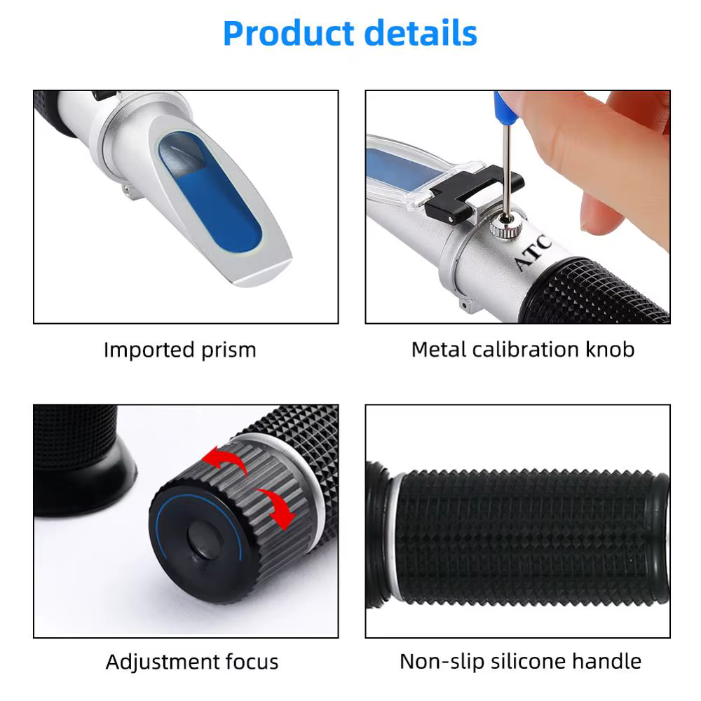 Réfractomètre ATC portatif pour Aquarium de salinité 0-100%