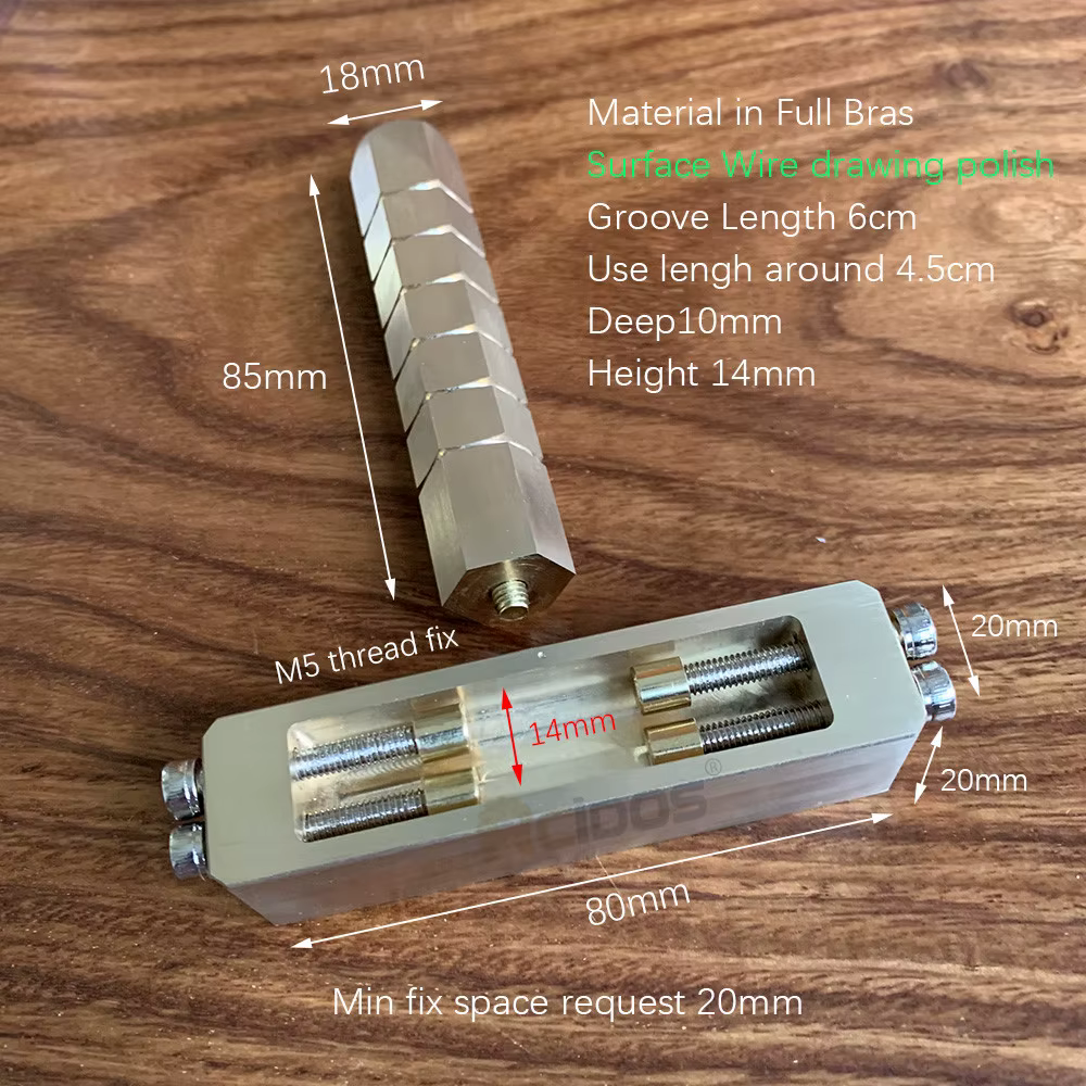 RCIDOS – porte-lettres en laiton de 5CM, fixation de lettres flexibles pour tampon à marteau à main, adapté aux lettres Movego