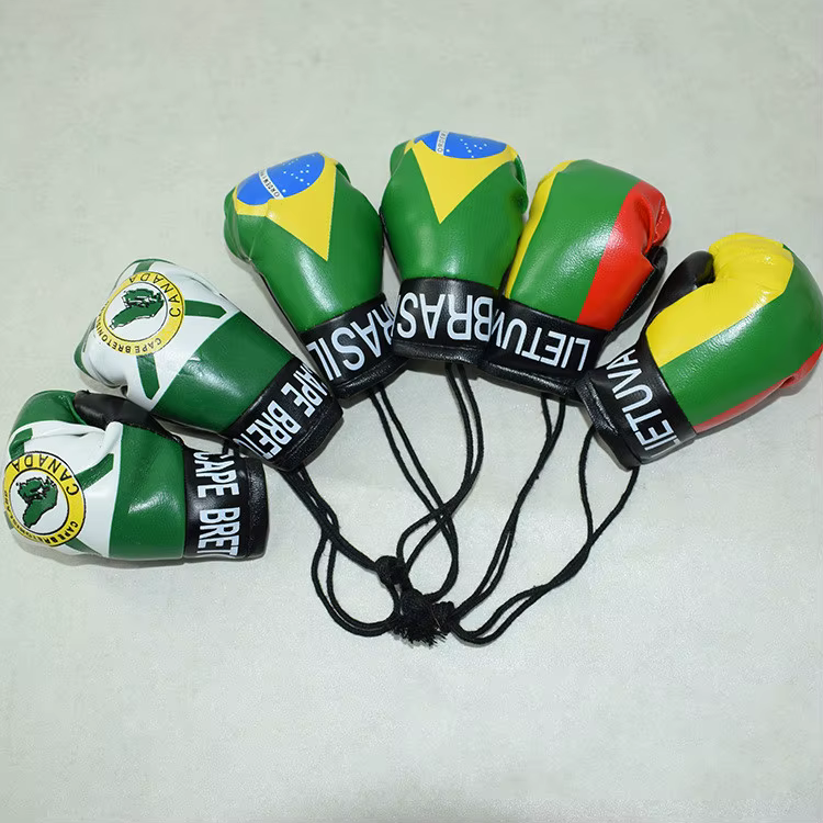 Accessoires de photographie pour nouveau-nés, Mini gant de boxe de Simulation, gants de drapeau de boxe pour bébé, accessoires Photo décorés