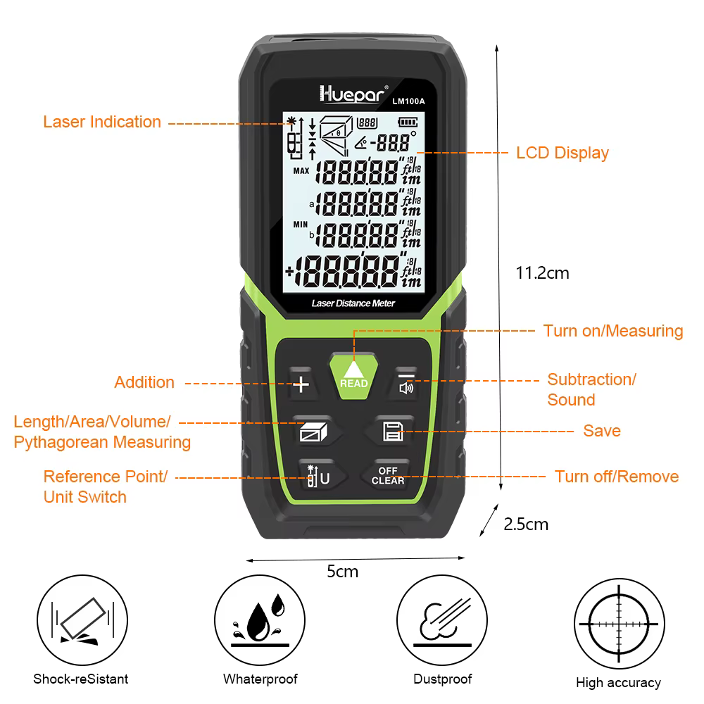 Huepar télémètre Laser