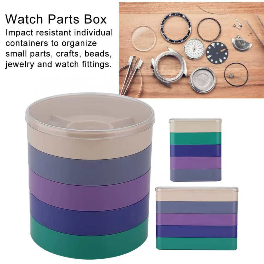 Boîte de rangement pour pièces de montre à 5 couches