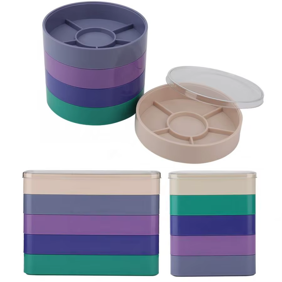 Boîte de rangement pour pièces de montre à 5 couches