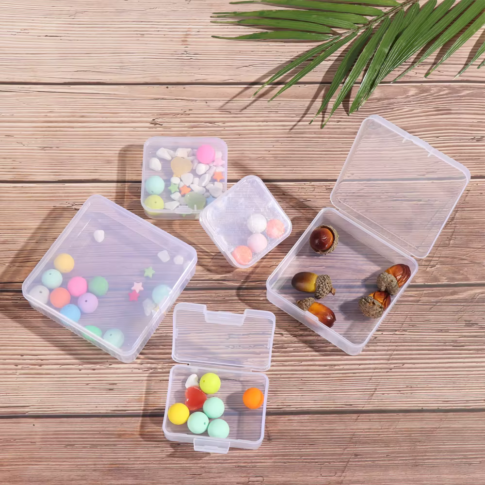 Boîte de rangement transparente pour petits objets
