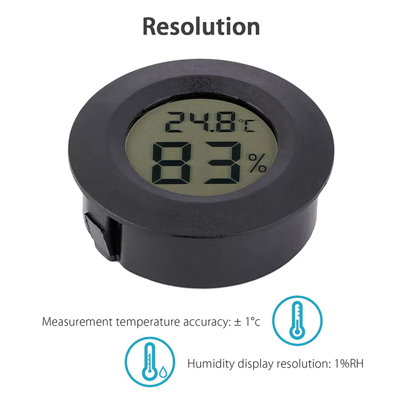 5-pack hygromètre thermomètre numérique LCD moniteur humidité mètre jauge pour humidificateurs déshumidificateurs Gre