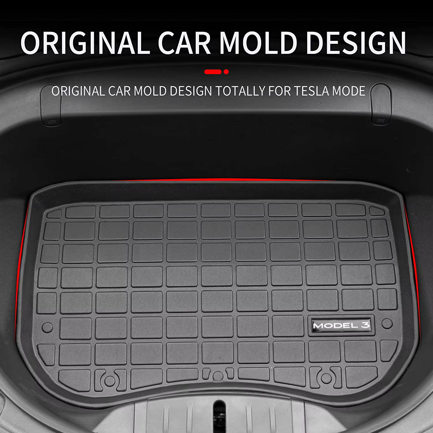 Tapis de rangement pour coffre avant et arrière, tampons imperméables en caoutchouc TPE, accessoires de voiture pour Tesla modèle 3 2016 2017 2018 2019 2020 Model3