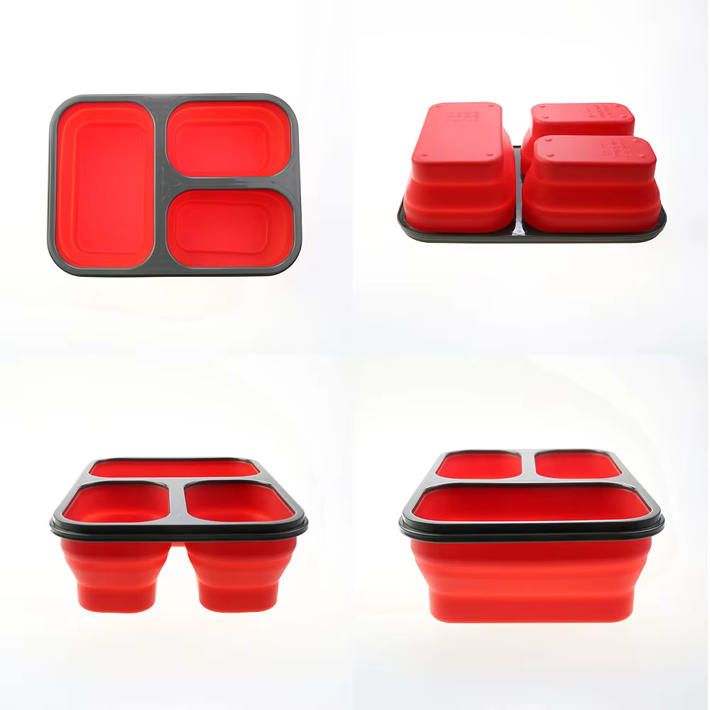Boîte à lunch pliable en silicone Silicone World 1300ML