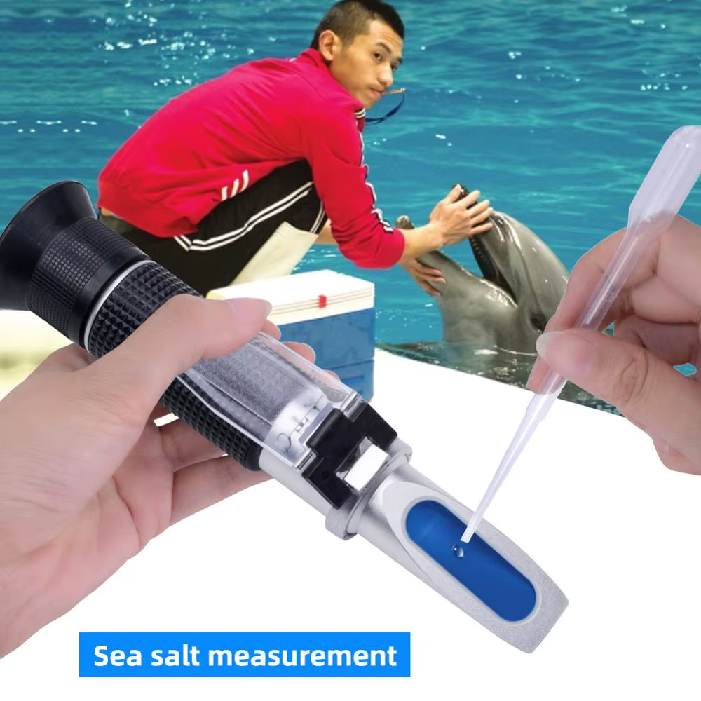 Réfractomètre ATC portatif pour Aquarium de salinité 0-100%