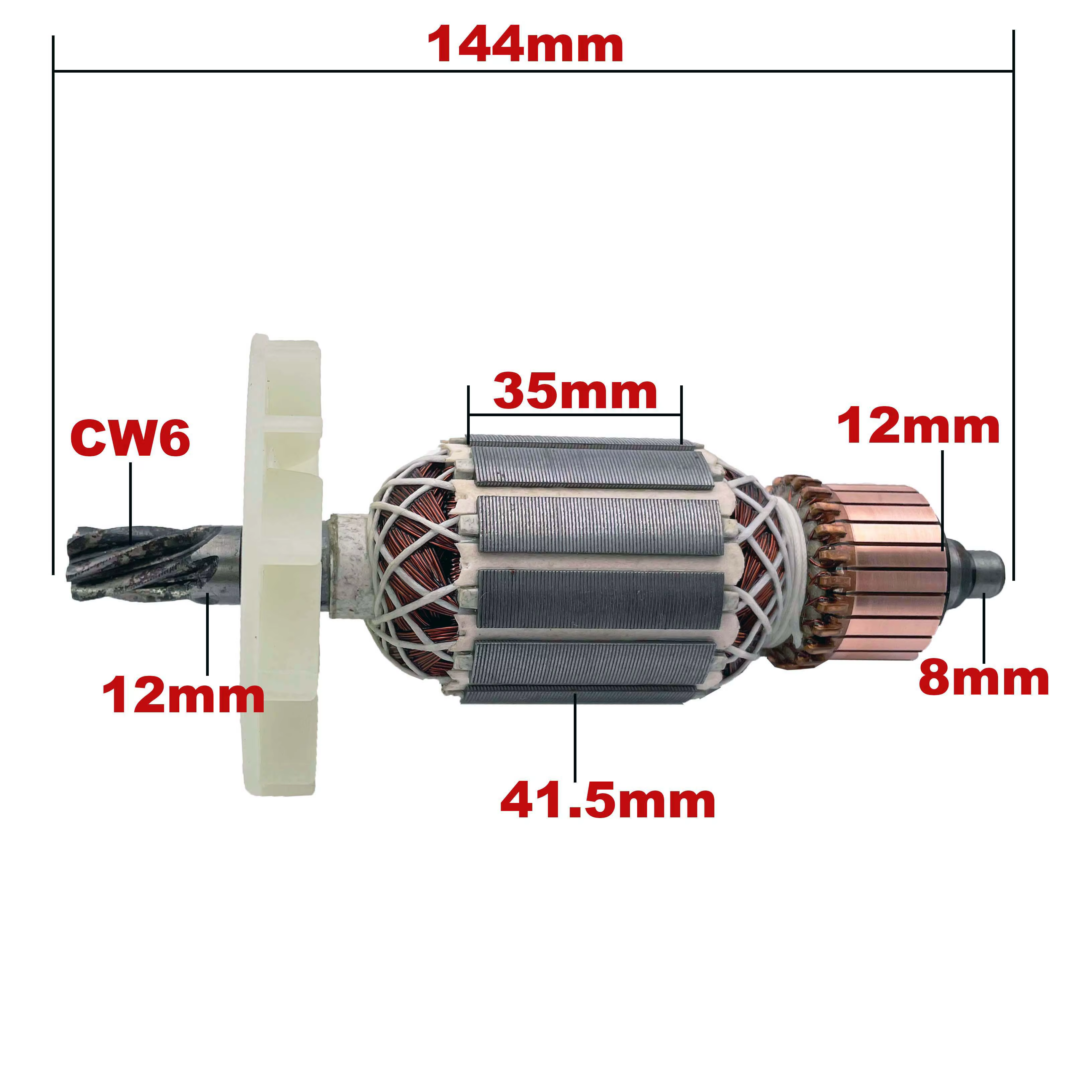 AC 220V 240V H41SA Induit Rotor pour HITACHI Marteau A Percussion Pièces de rechange Marteau-piqueur H 41SA