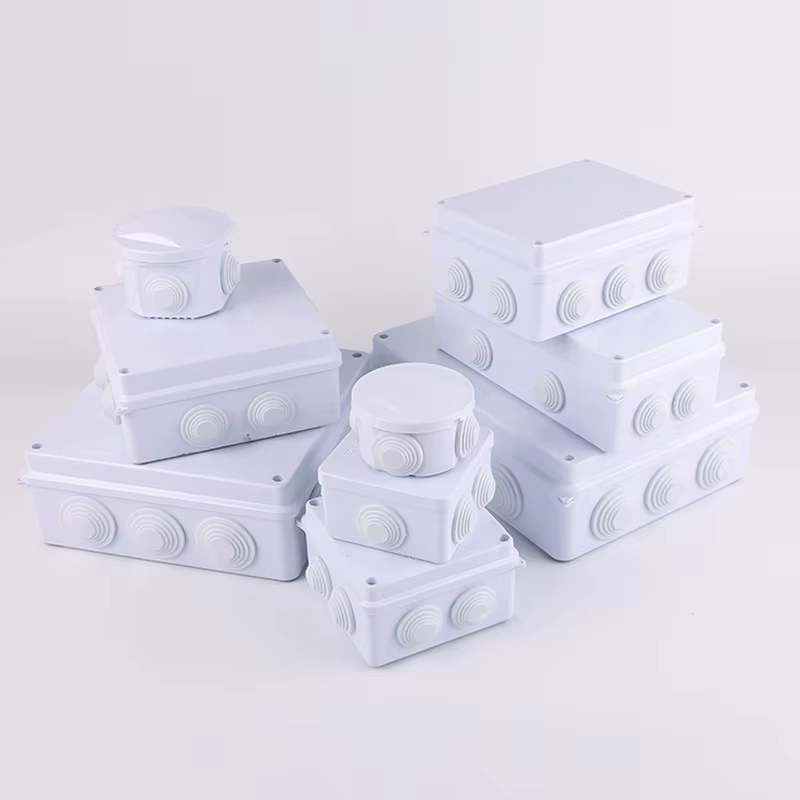 Boîte d'alimentation étanche extérieure en plastique ABS IP65