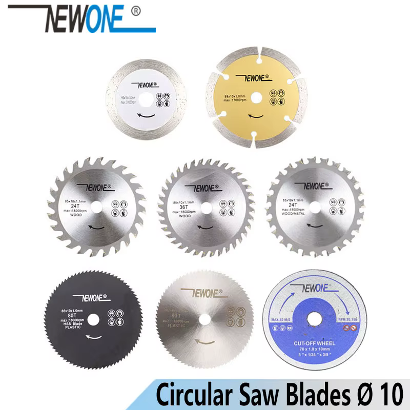 NEWONE lame de scie circulaire disque de coupe pour bois/métal/plastique HSS carbure diamant résine
