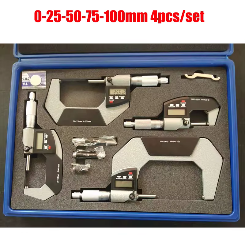 0-25mm 25-50mm 50-75mm 75-100mm 0.001mm micromètre extérieur électronique