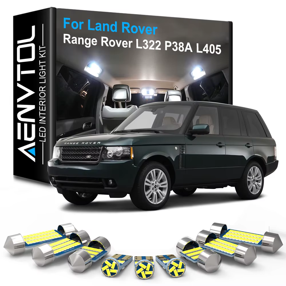 AENVTOL Canbus lumière intérieure LED pour Land Rover Range Rover L322 P38A L405 1995 1996 1998 2002 2004 2006 2007 2009 2012 2014 2017
