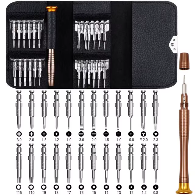 Jeu d'embouts de tournevis de précision Torx 25 en 1