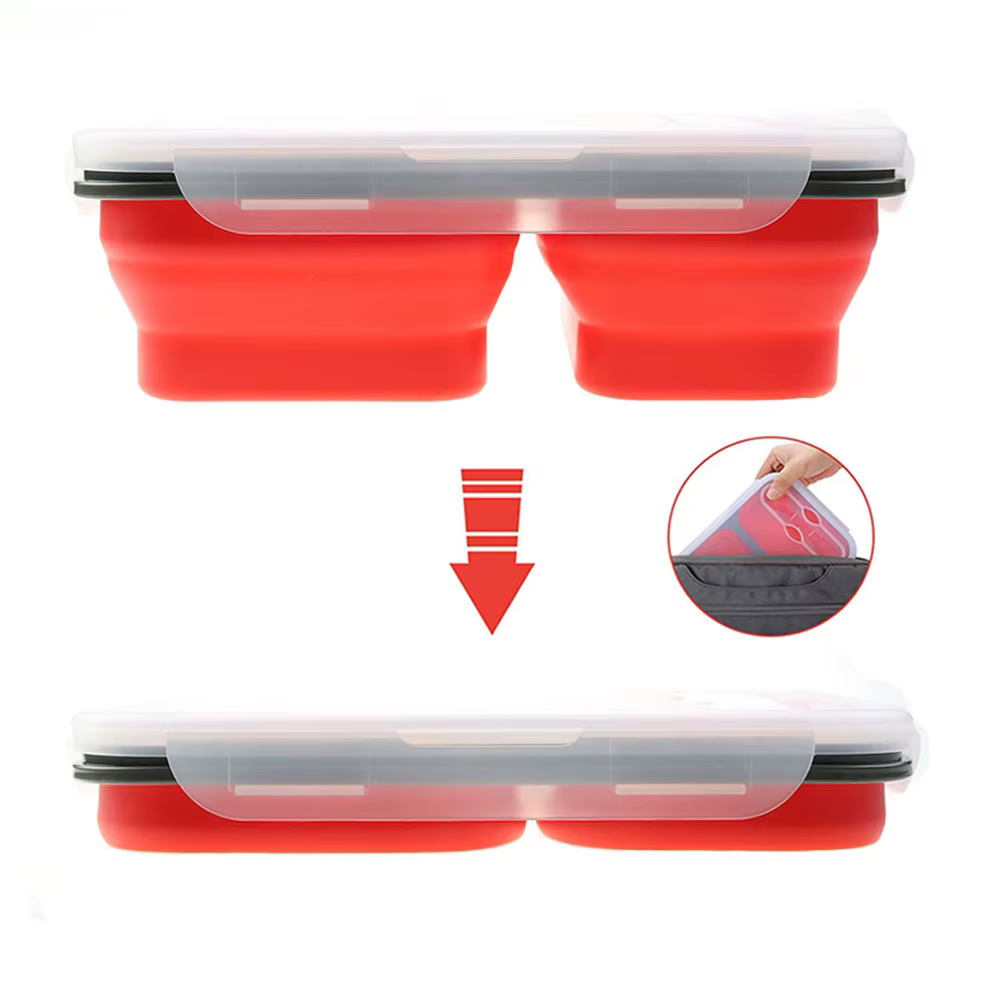 Boîte à lunch pliable en silicone Silicone World 1300ML