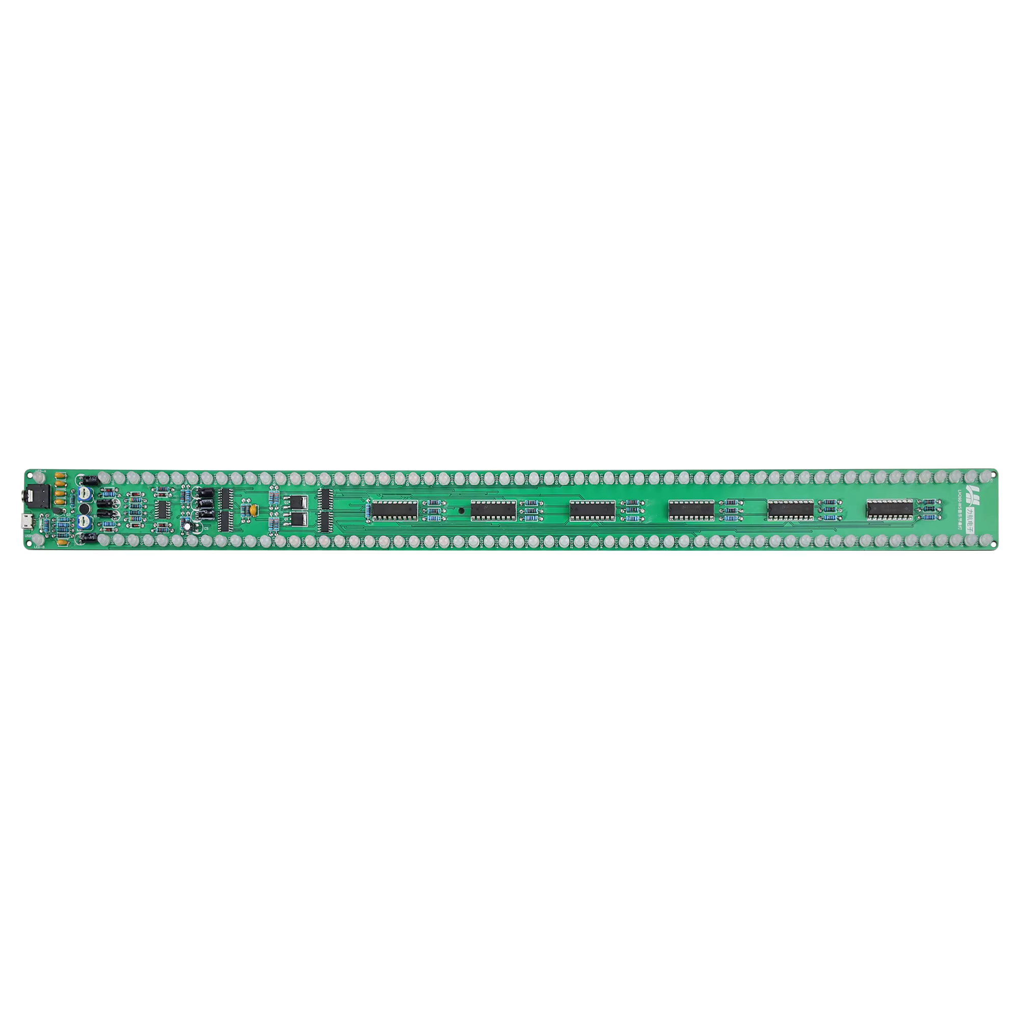 GHXAMP 120 LED indicateur de niveau stéréo contrôle du son Audio musique spectre électronique VU mètre LED
