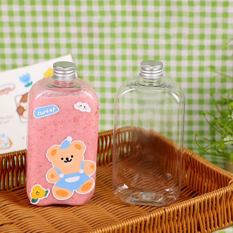 Bouteille d'eau en plastique HI avec bouchons veds