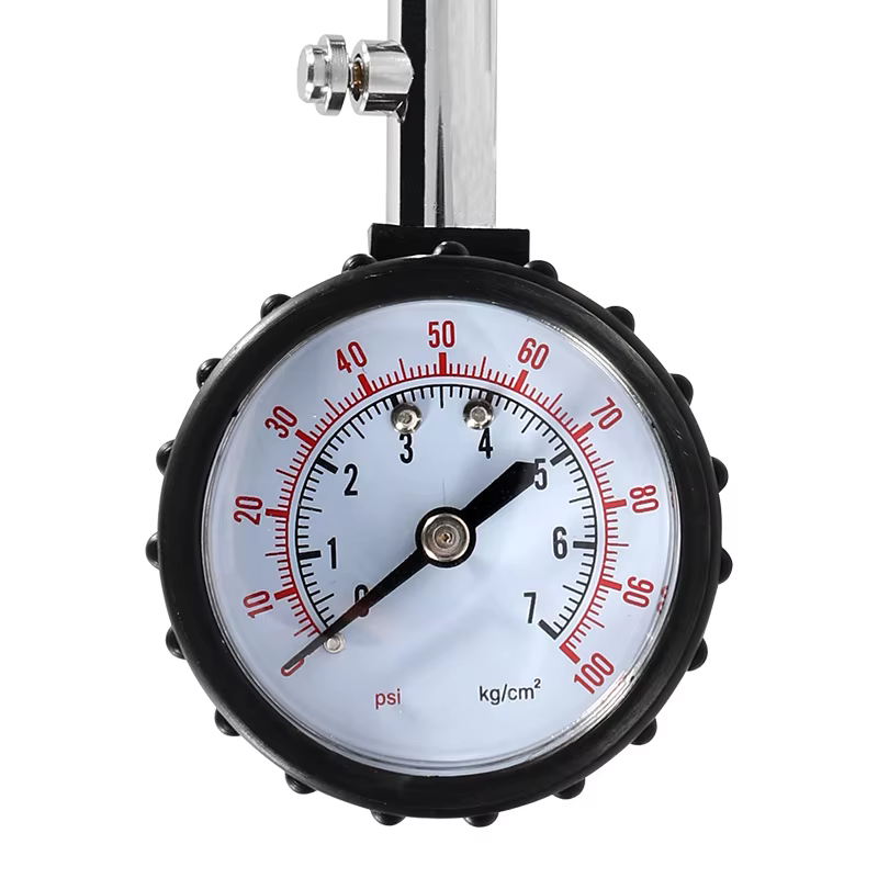 Jauge de pression des pneus 0-100PSI à Tube Long