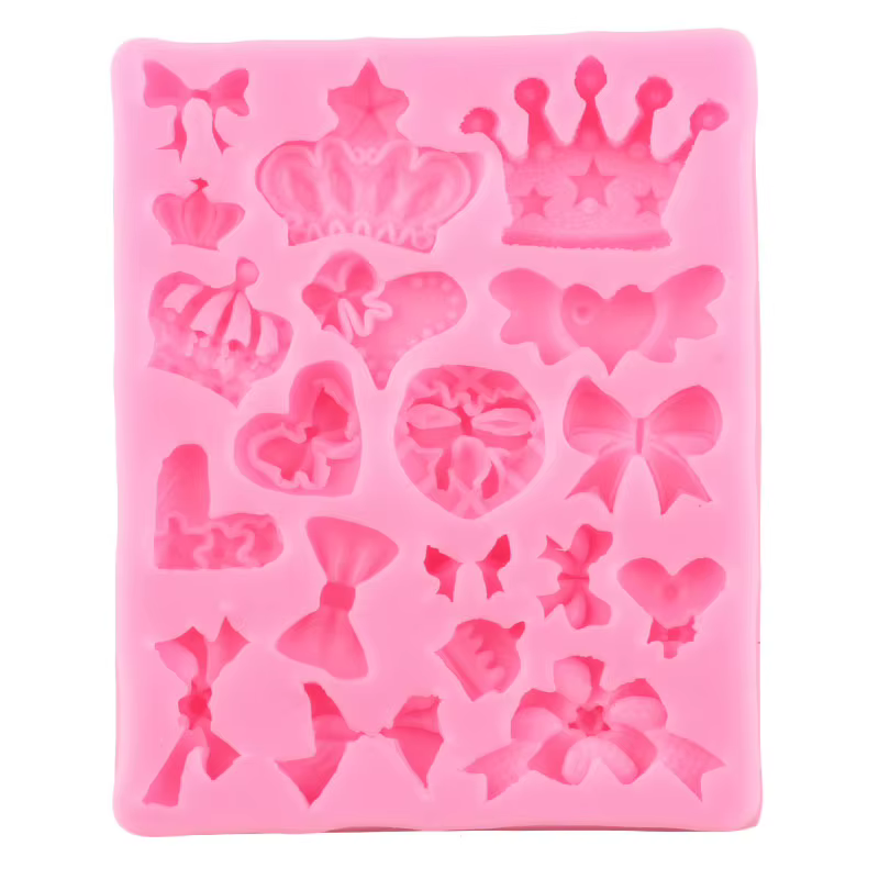 Moule en silicone en forme d'arcs de couronne de dessin animé