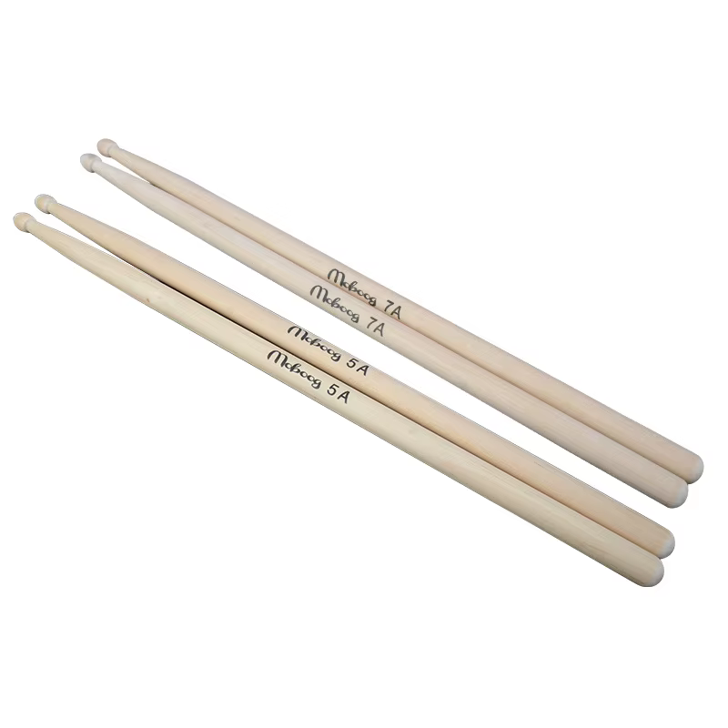 Baguettes de batterie en bois d'érable pour débutants, marteau, instruments de musique, 5A, 7A, 1 paire